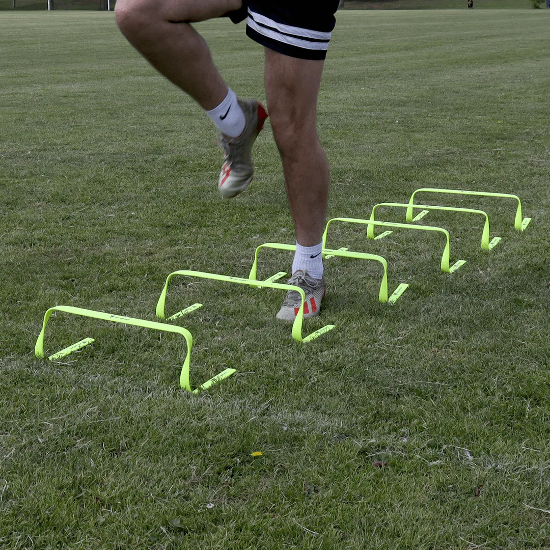 Hit Sport Agility Hurdles 6 Pack (6 Inch / 15cm), Exercise equipment for bad knees