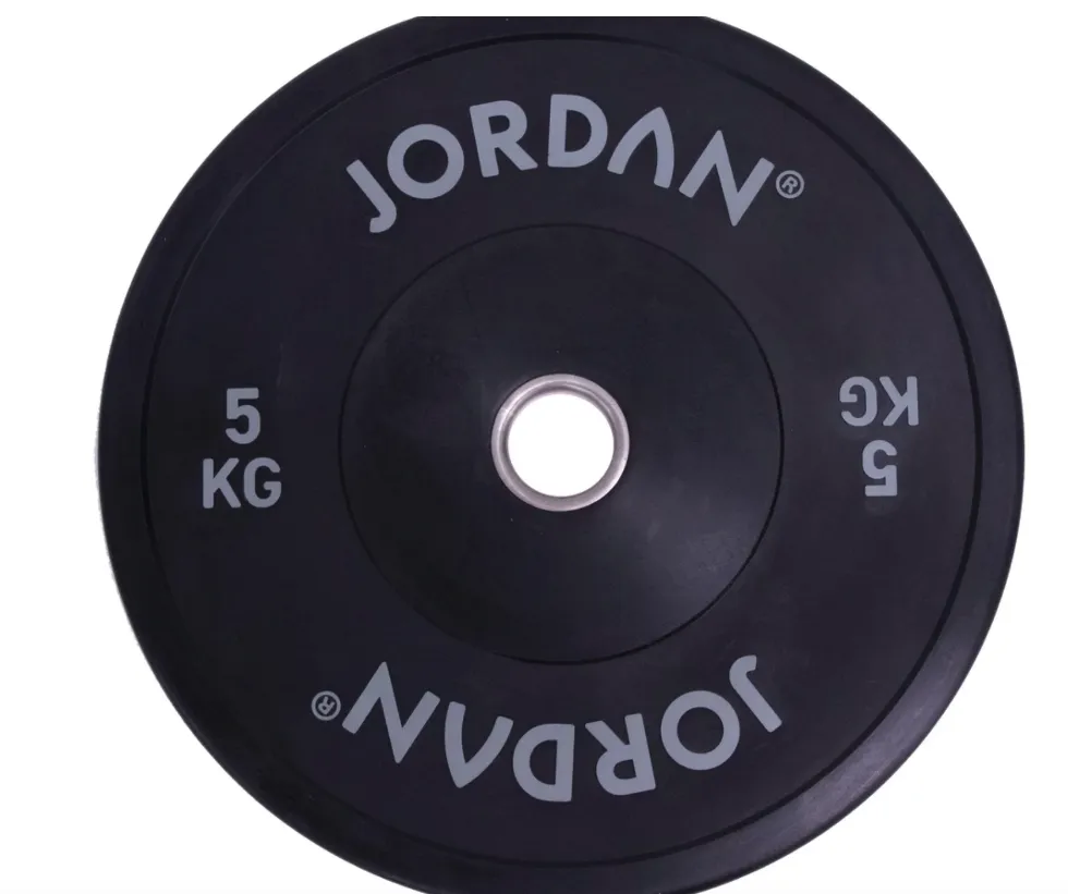 JORDAN HG BLACK RUBBER BUMPER PLATES - 150kg Set, Studio Bikes