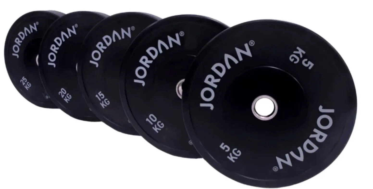 Fan Favorite JORDAN HG BLACK RUBBER BUMPER PLATES - 150kg Set Top-Rated, Upper Body Bikes, Bars, NordicTrack Commercial 1750