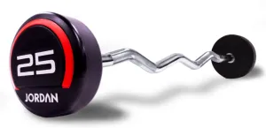 Fan Favorite Jordan Premium Urethane Barbell (Curl Bar) Editor-Loved, Dumbbells