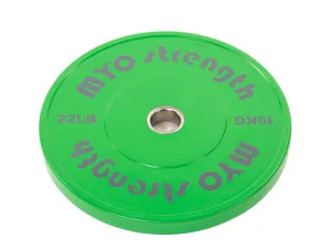 Fan Favorite MYO Strength Olympic Solid Rubber Coloured Bumper Plate - 450 mm Unbeatable Combo, Stretching,Flexibility, Energy Bags And Sandbags, Water Rowers