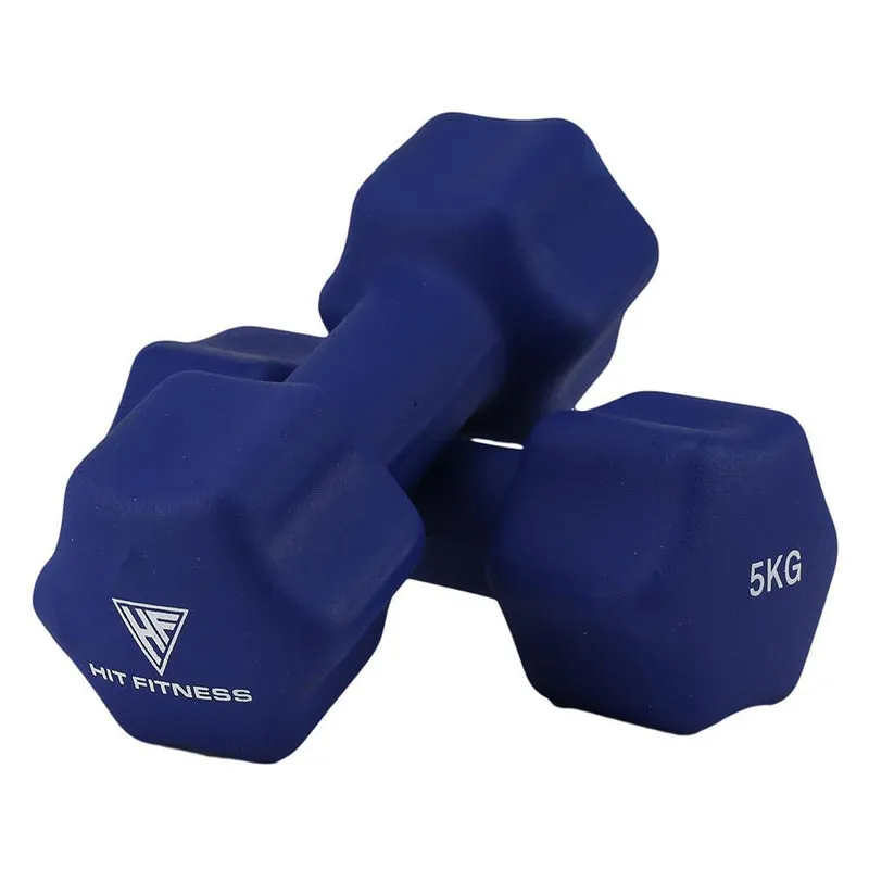 Neoprene Dumbbells Set 5kg & 6kg | Bundle, Gloves Straps,Belts, Barbell Rack