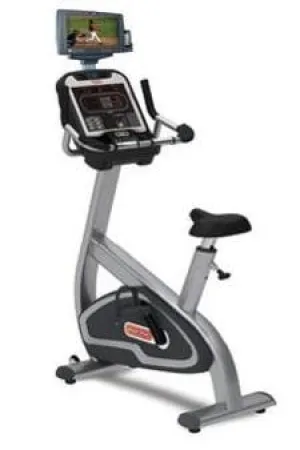 Fan Favorite Star Trac E-UBi E Series Upright Bike (With Personal Viewing Screen) Unbeatable Combo, Lifting Accessories, Bowflex SelectTech dumbbells, Gym Equipment
