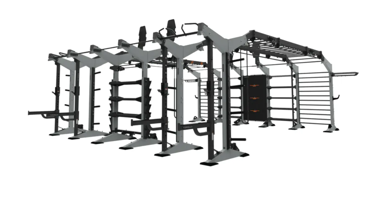 TORQUE Fitness X-CREATE 10-Module 23 Ft.Functional Bridge X1 Package, Deadlift platform, Bowflex SelectTech dumbbells, Bars