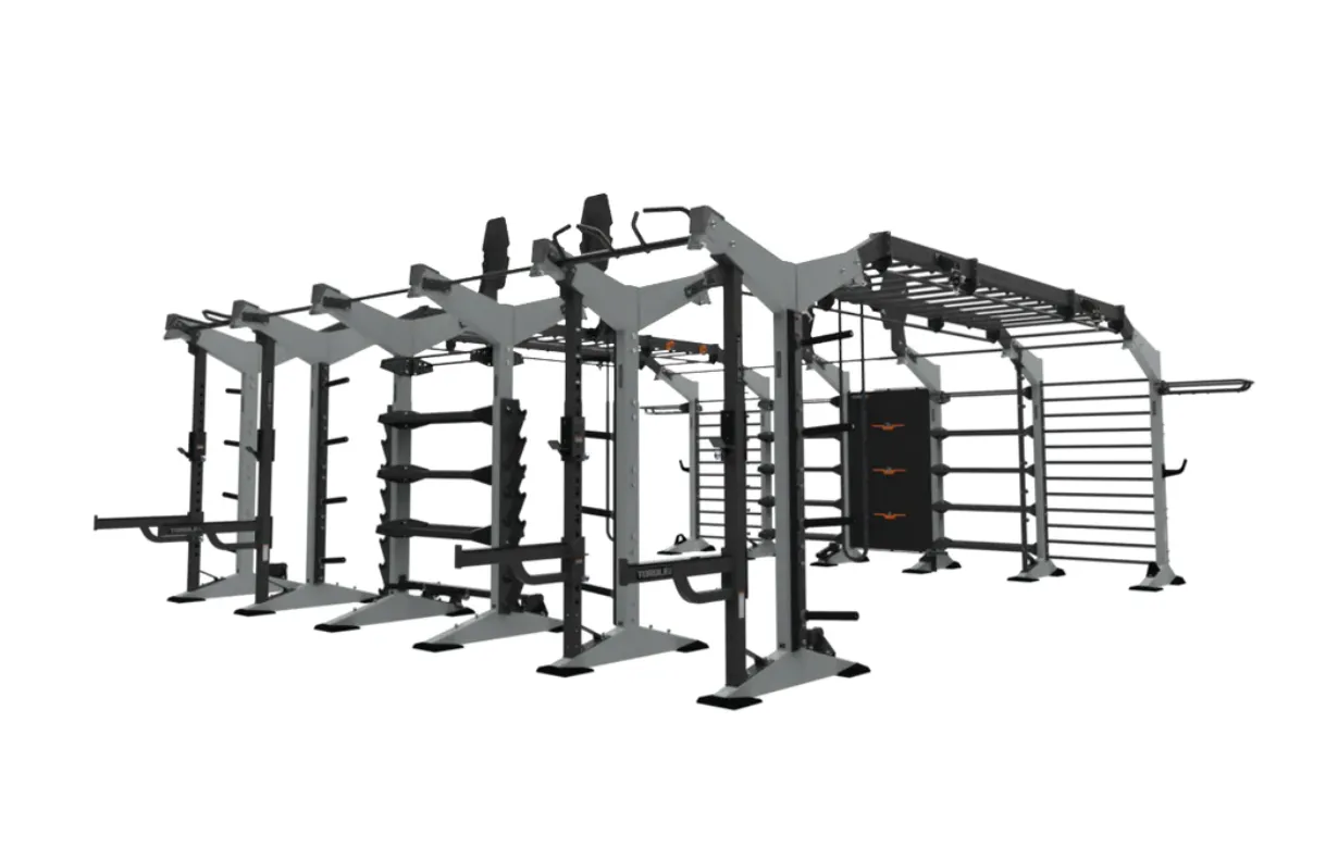 TORQUE Fitness X-CREATE 10-Module 23 Ft.Functional Bridge X1 Package, Resistance band repair clips, Ab Wheel