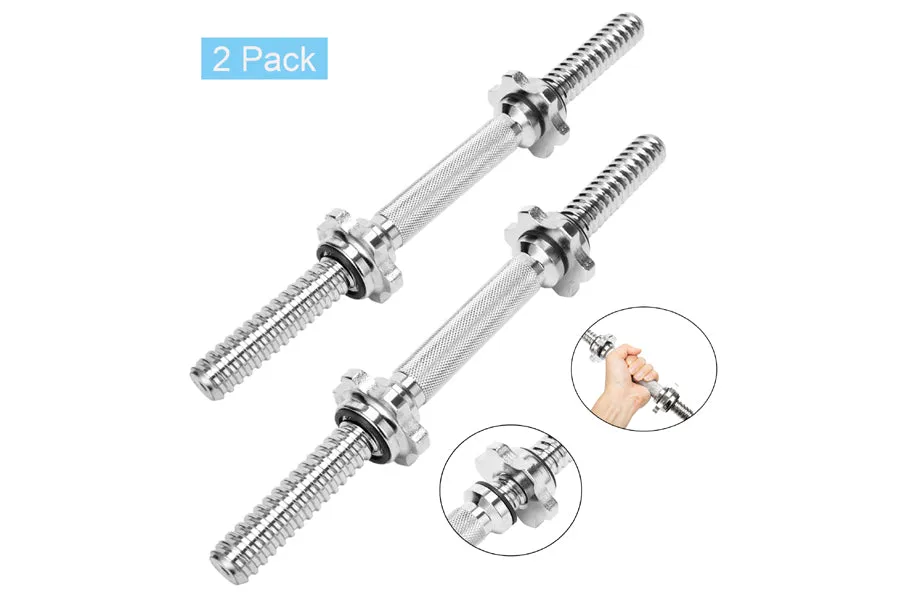 Warrior Hex Bolt Chrome Dumbbell Handles, Air,Magnetic Rowers