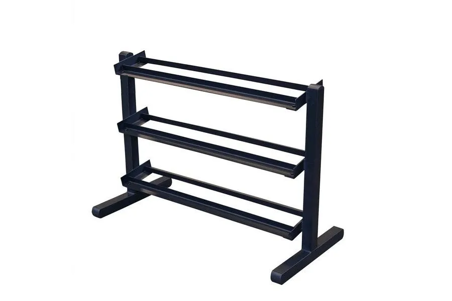 Warrior Rubber Hex Dumbbell Set w/ Rack (5-50lbs) (SUMMER SALE), Steps,Decks