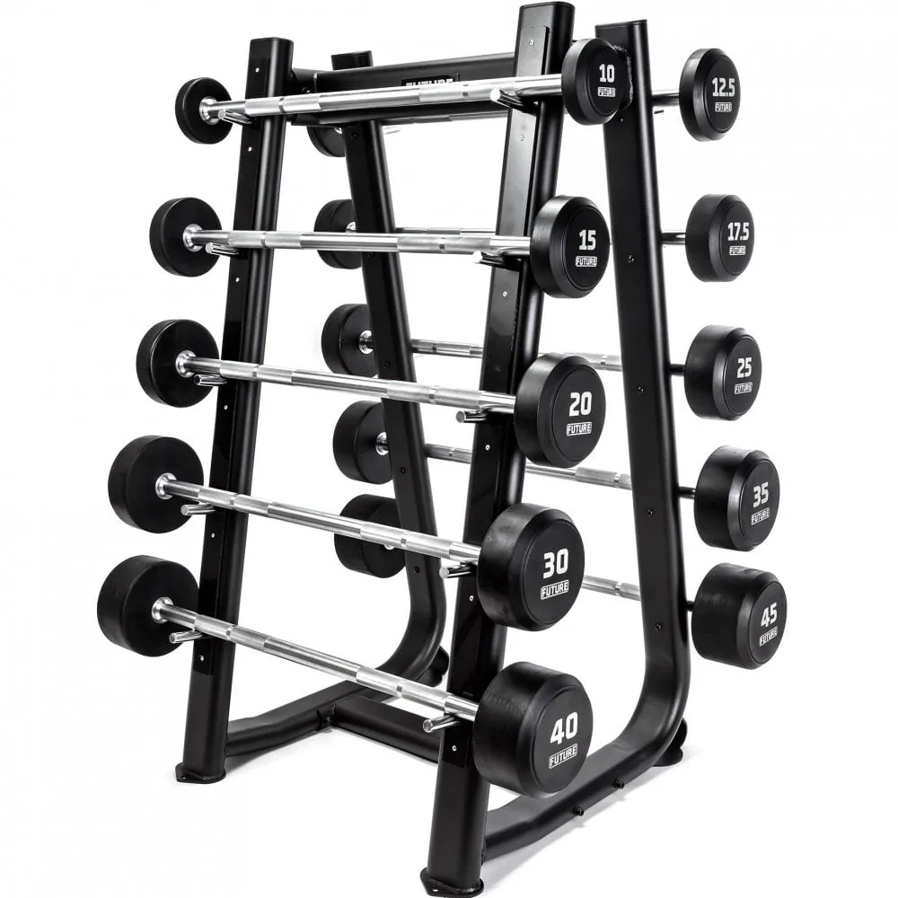 Final Call Future Premium Straight Rubber Barbell Set & Rack 10 - 45kg Back in Stock, Gym equipment maintenance kit
