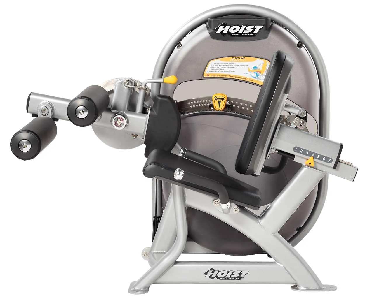 Hoist Clubline Leg Curl, Fixed Barbell Set (With Stand)