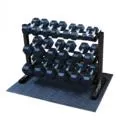 Body-Solid Best Fitness 3 tier horizontal dumbbell rack BFDR10, Pilates ring circle, Folding Treadmills, Yoga Mats