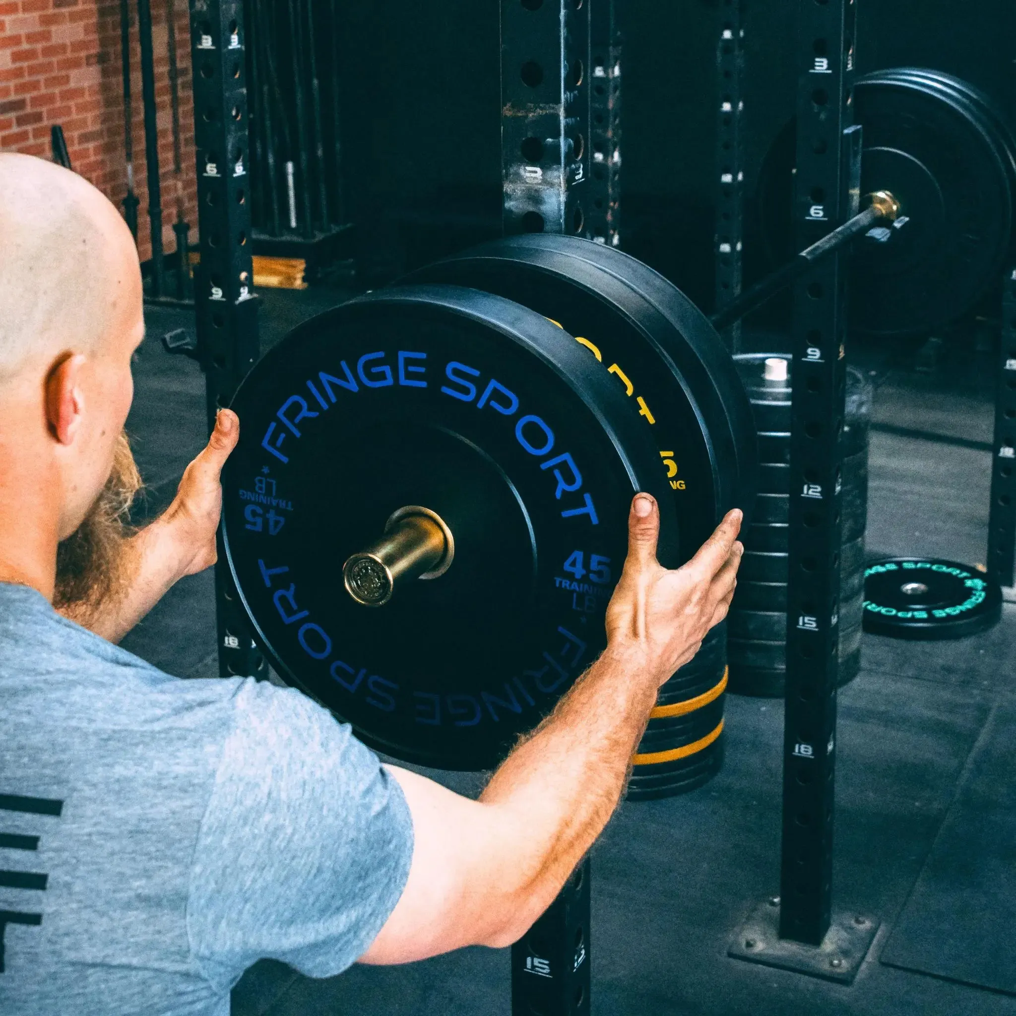 Contrast Bumper Plate Pairs, Gym Equipment