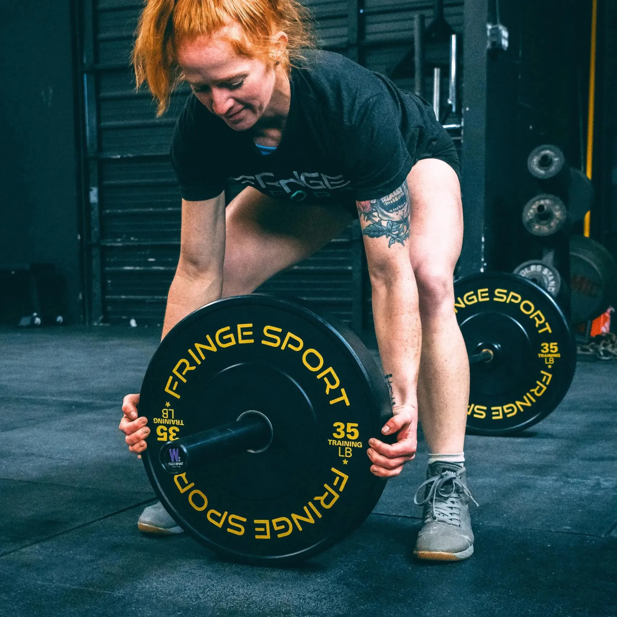 Contrast Bumper Plate Pairs, Yoga strap with buckle, Weight bench for home, Gym Equipment