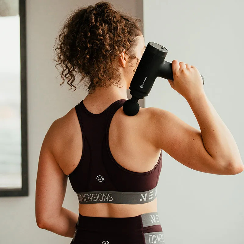 Hit Fitness Massage Gun, Rubber Gripped Olympic Plates, Stretching,Flexibility, Calorie burn tracker