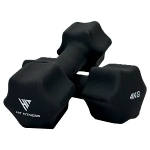 Find Your Perfect Fit Hit Fitness Neoprene Studio Dumbbells | 4kg Pair | Black Unlock the Deal, Fitness,Activity Trackers