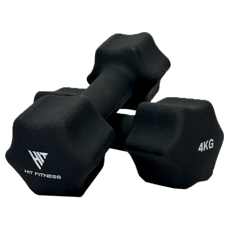 Find Your Perfect Fit Hit Fitness Neoprene Studio Dumbbells | 4kg Pair | Black Unlock the Deal, Fitness,Activity Trackers