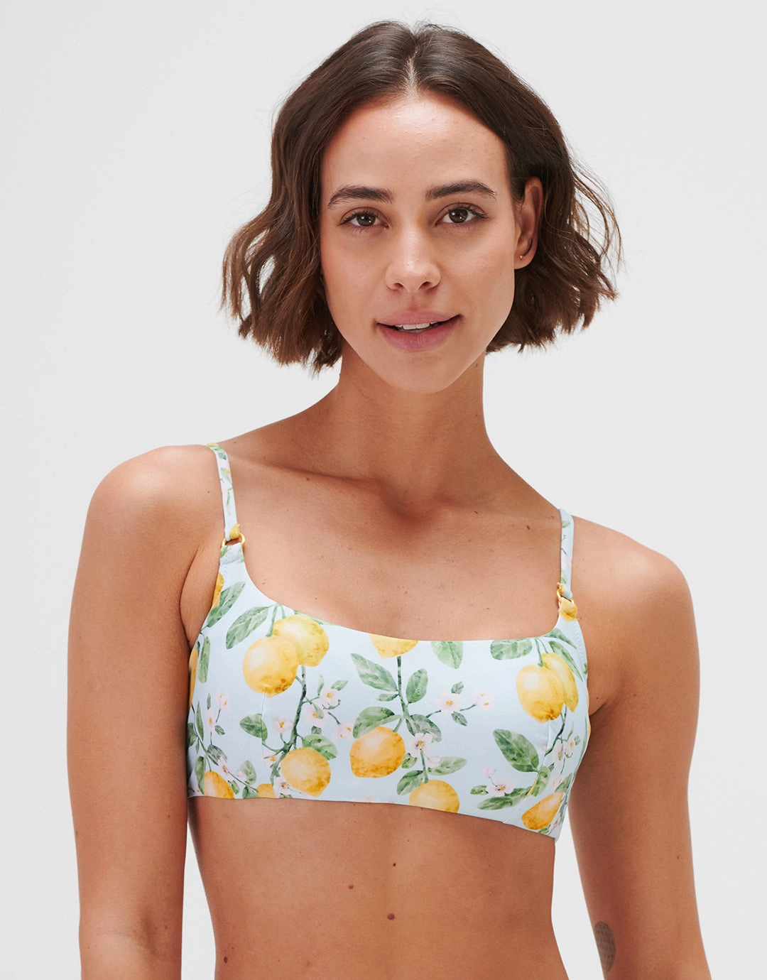 Fior di Limone Bralette Bikini Top - Sorrento Sky