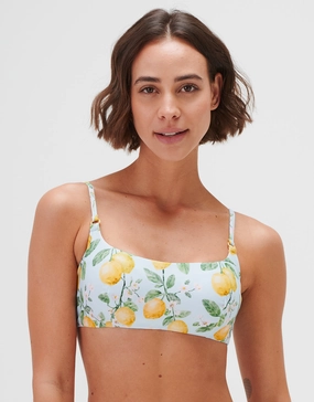 Fior di Limone Bralette Bikini Top - Sorrento Sky