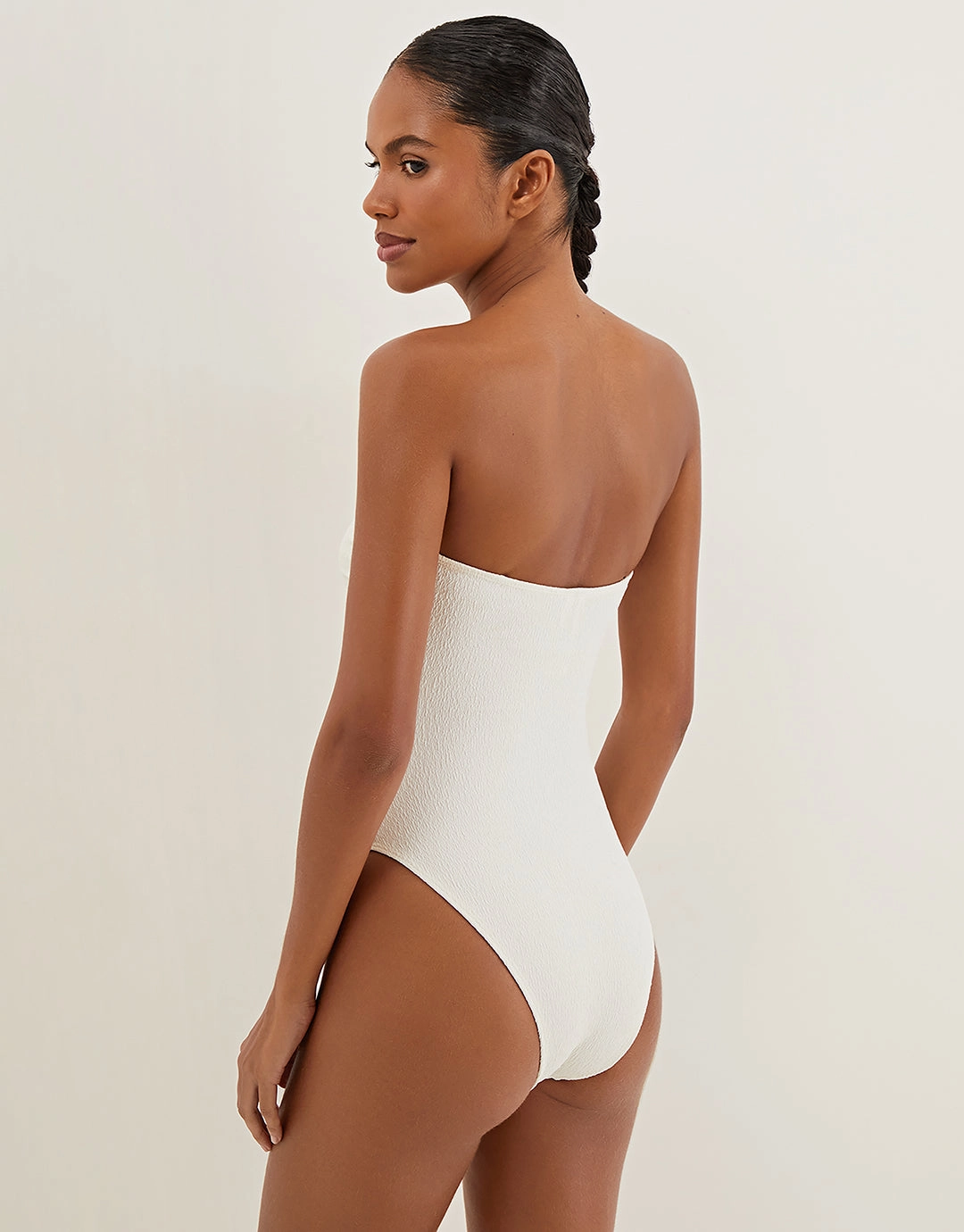 Firenze Jolie Bandeau Swimsuit - White