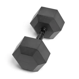 Fresh Drop 22.5lb Virgin Rubber Hex Dumbbell Low Odour SDVR-22-5 Pick of the Season, Swiss,Gym Balls, Push up bars, Rower Accessories