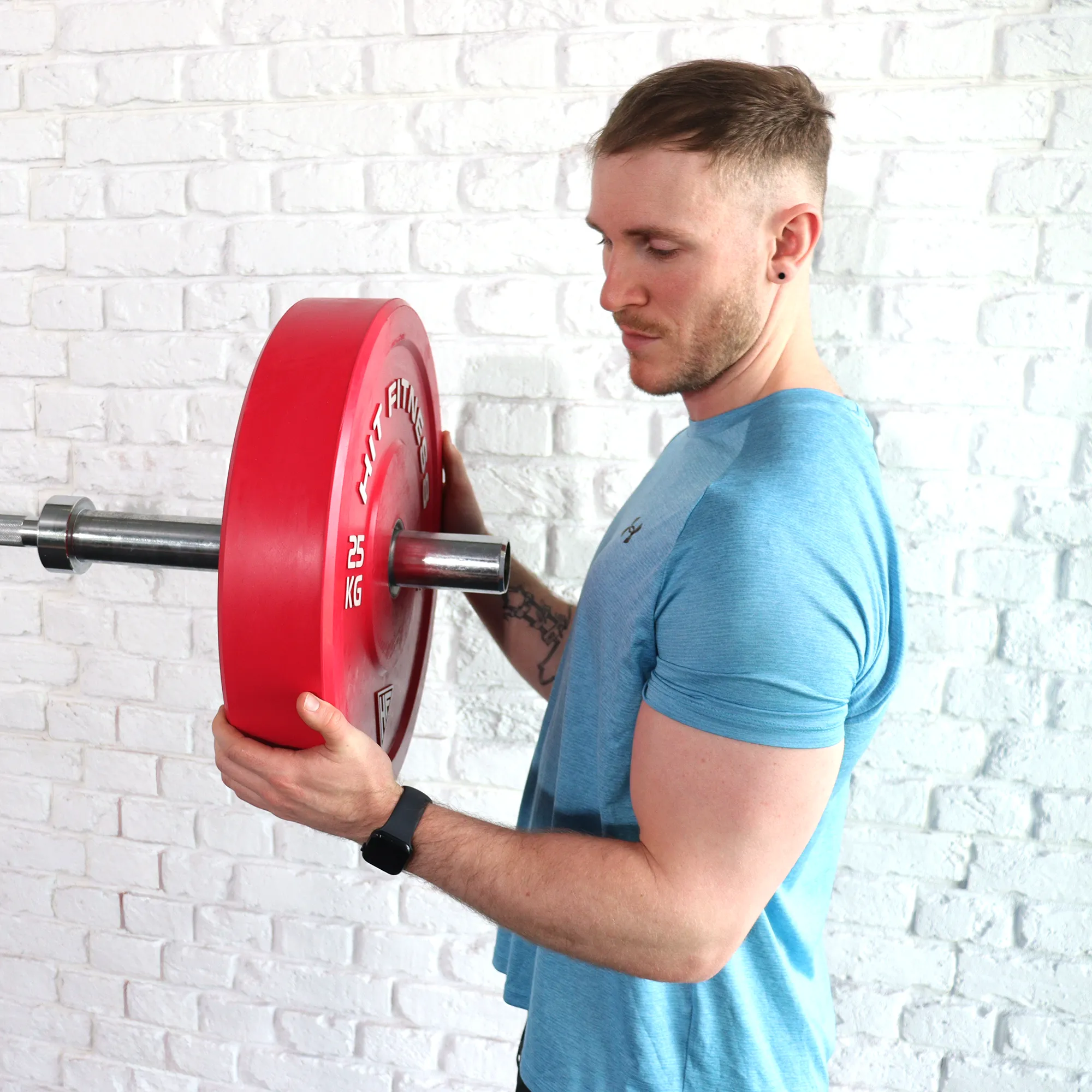 Hit Fitness 25kg Commercial Coloured Rubber Bumper Plate, Weight Bar Collars, Walking Pads, Bowflex SelectTech dumbbells