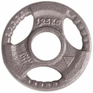 Fresh Drop Olympic Cast Iron Tri-Grip Disc | 1.25kg Crowd Favorite, Vegan protein bars