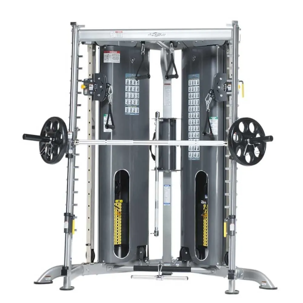 Fresh Drop TuffStuff Evolution - CXT-200 Corner Multi-Functional Trainer with CXT-225 Smith Option Built to Impress, Agility ladder, Kids trampoline, Sit Ups,Push Ups