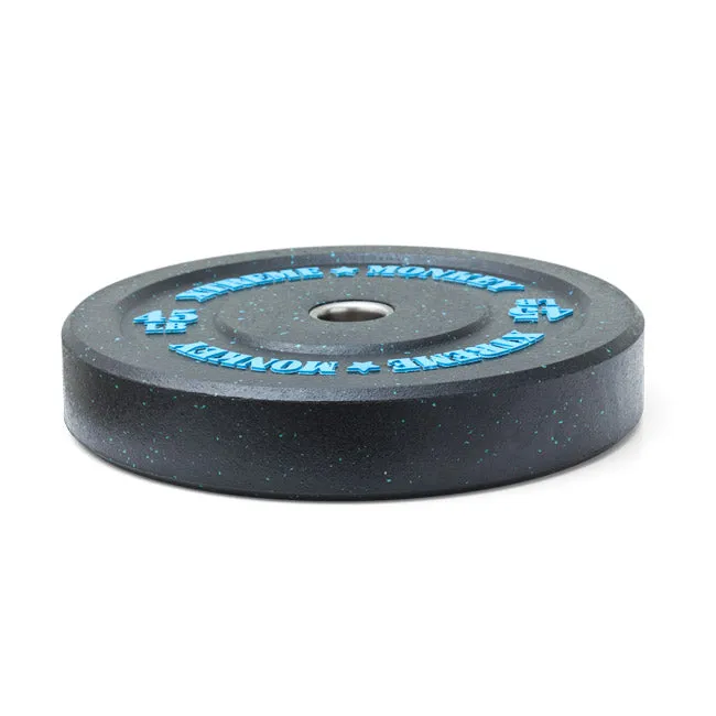XM FITNESS 45lbs Crumb Rubber Bumper Plate, Barbells, Rear Drive, Weight Plate Sets