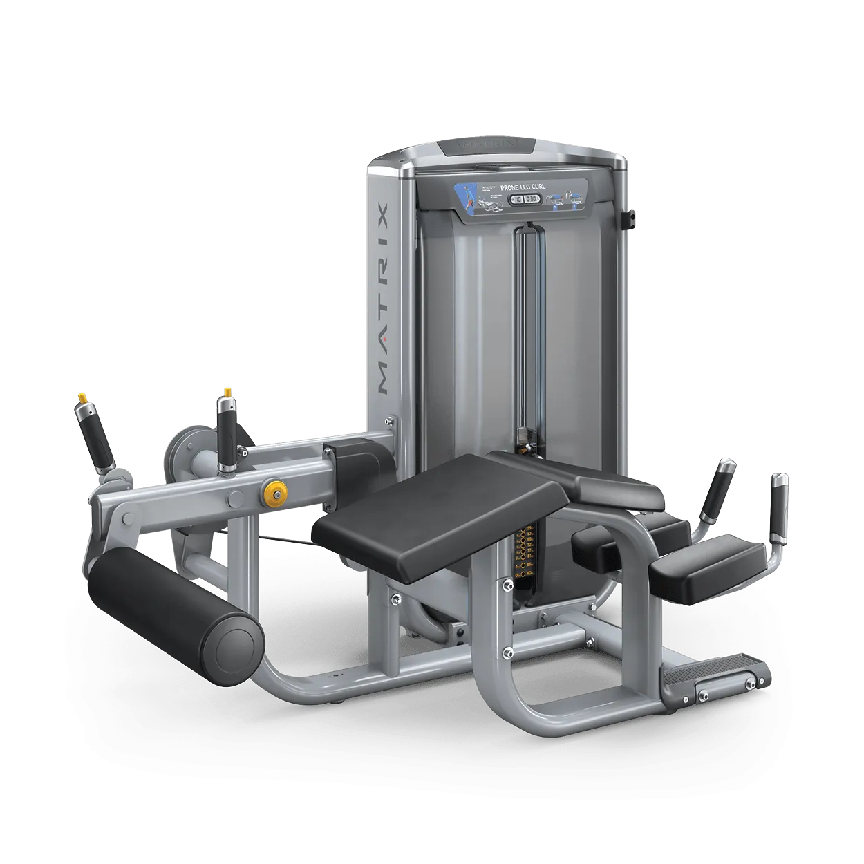 Ultra Prone Leg Curl, Step counter pedometer, Spin bike with monitor, Bamboo foam roller
