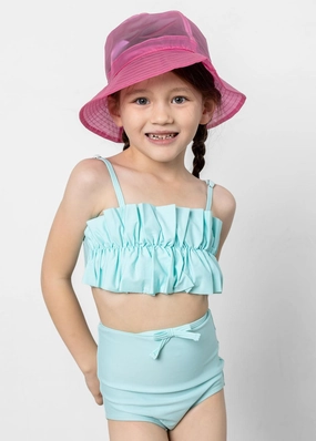 Fresh Mint | Mini Oversized Ruffle Top
