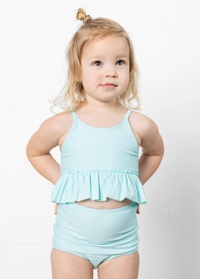 Fresh Mint | Mini Peplum Top