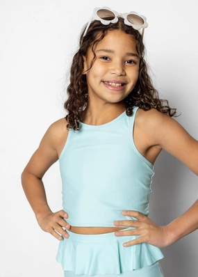 Fresh Mint | Youth Racer Back Top