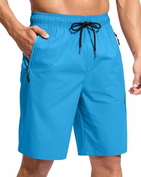 G Gradual Men's Swim Trunks 9" Quick Dry Swimming Board Shorts with Zipper Pockets Swimwear Bathing Suit for Men No Liner