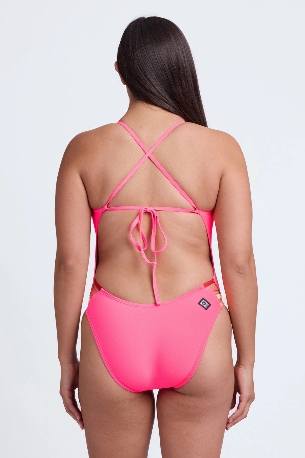 Gavin 2 One Piece Swimsuit - Hot Pink Contrast
