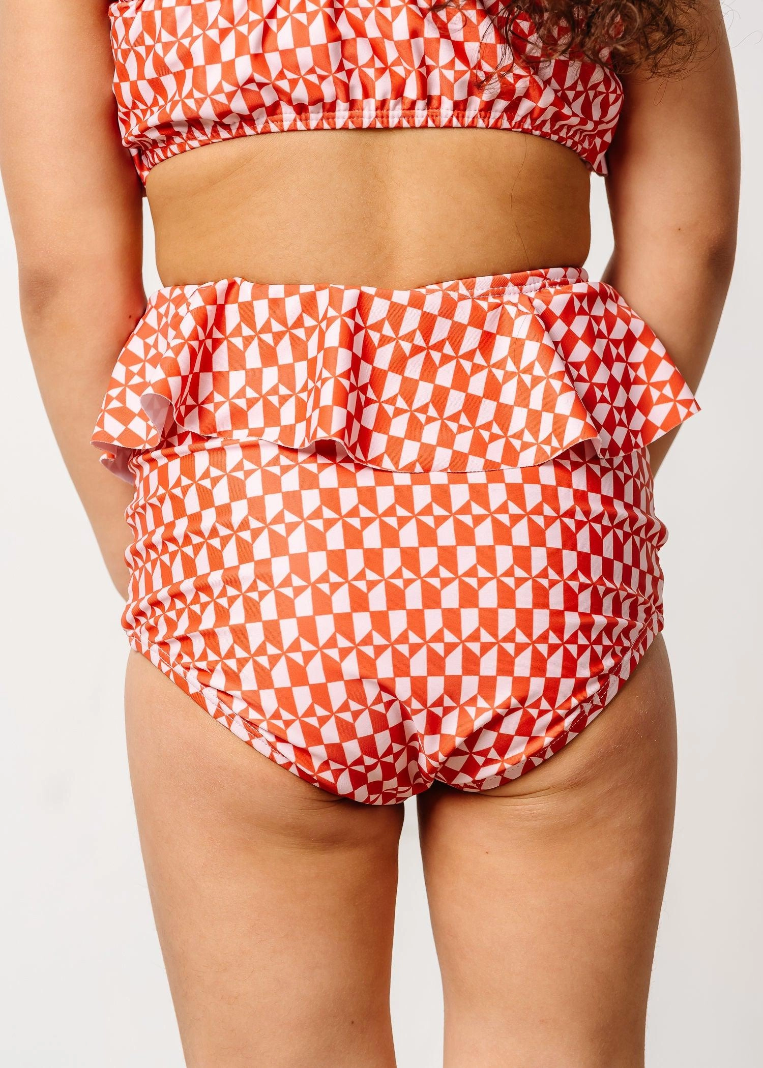 Geometric | Mini Peplum Bottoms