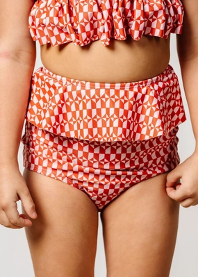 Geometric | Mini Peplum Bottoms