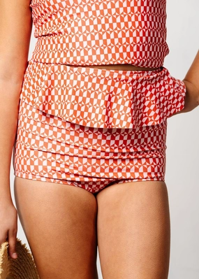 Geometric | Youth Peplum Bottoms