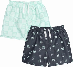 Gerber Baby Boys' Toddler 2-Pack Swim Trunks
