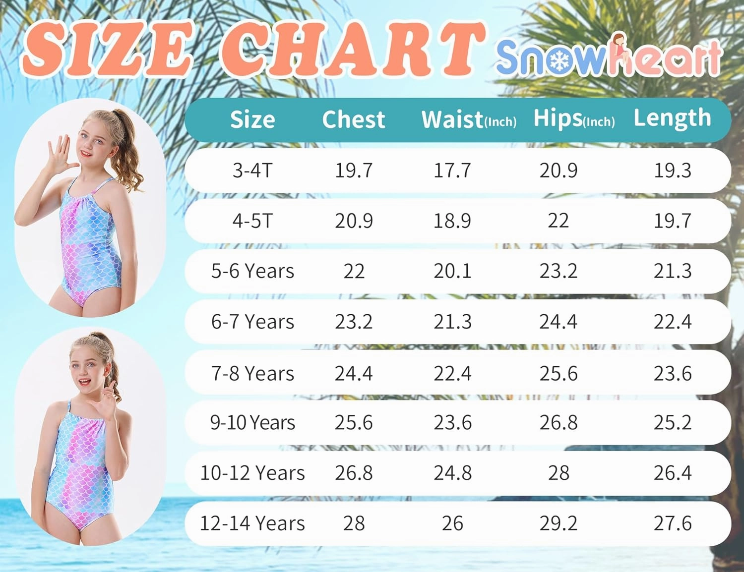 Girls Bathing Suits UPF 50  Swimsuits Quick-Dry Cross-Strap for Toddlers & Kids 3-12T Sleeveless Sun Protection