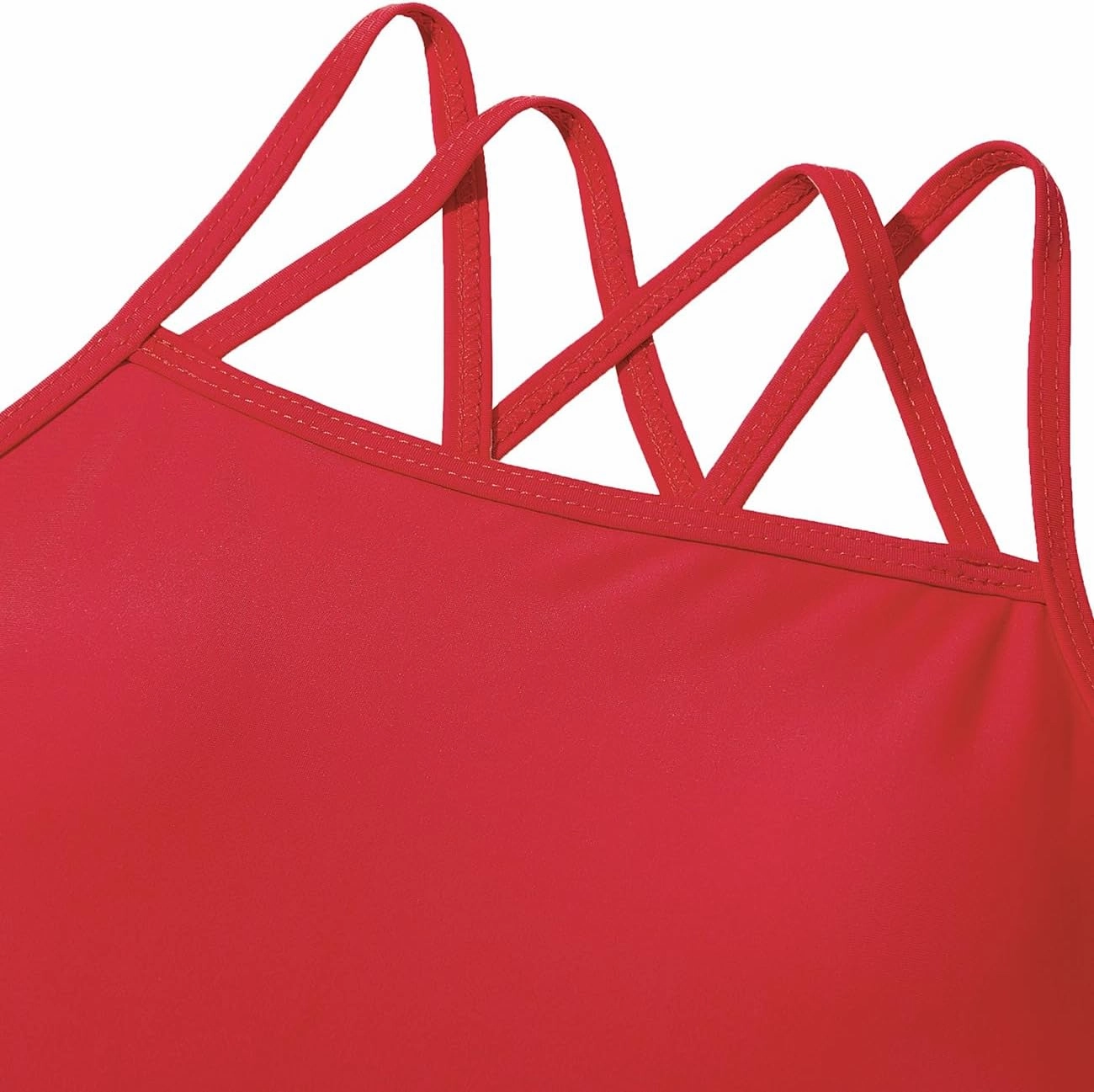 Girls One Piece Swimsuits Bathing Suit for Teens Cut Out Cute Girls' One-Piece Swimwear Criss Cross for Kids Summer Beach