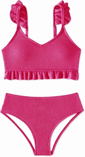 Girls Swimsuit, 2 Piece Bikini Bathing Swimwear 7-16Y