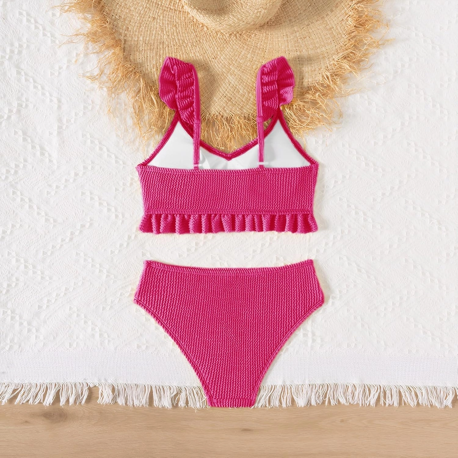 Girls Swimsuit, 2 Piece Bikini Bathing Swimwear 7-16Y