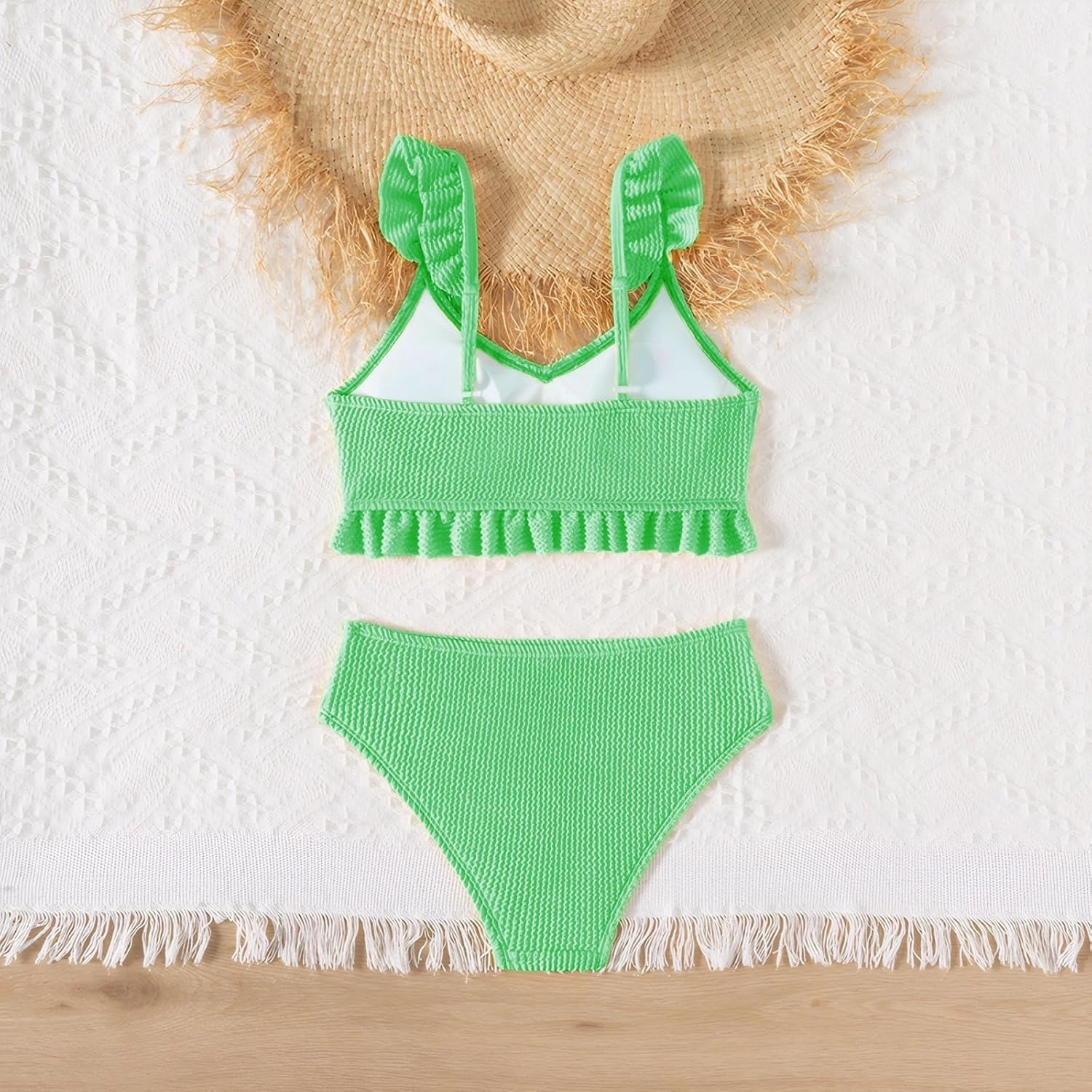Girls Swimsuit, 2 Piece Bikini Bathing Swimwear 7-16Y