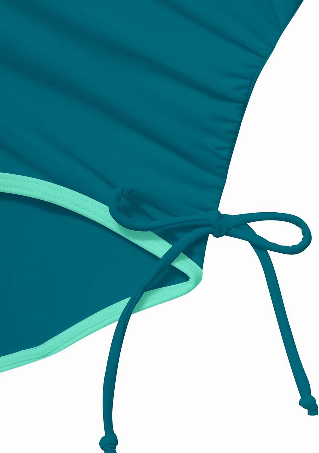Girls Swimsuit One Piece Bathing Suit Color Block Strap Swimwear Drawstring Swimsuits for Teens 9-16Y with Padded