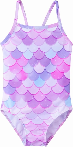 Girls Swimsuit One Piece Bathing Suit Kids' Swimwear Quick Dry Summer Beach