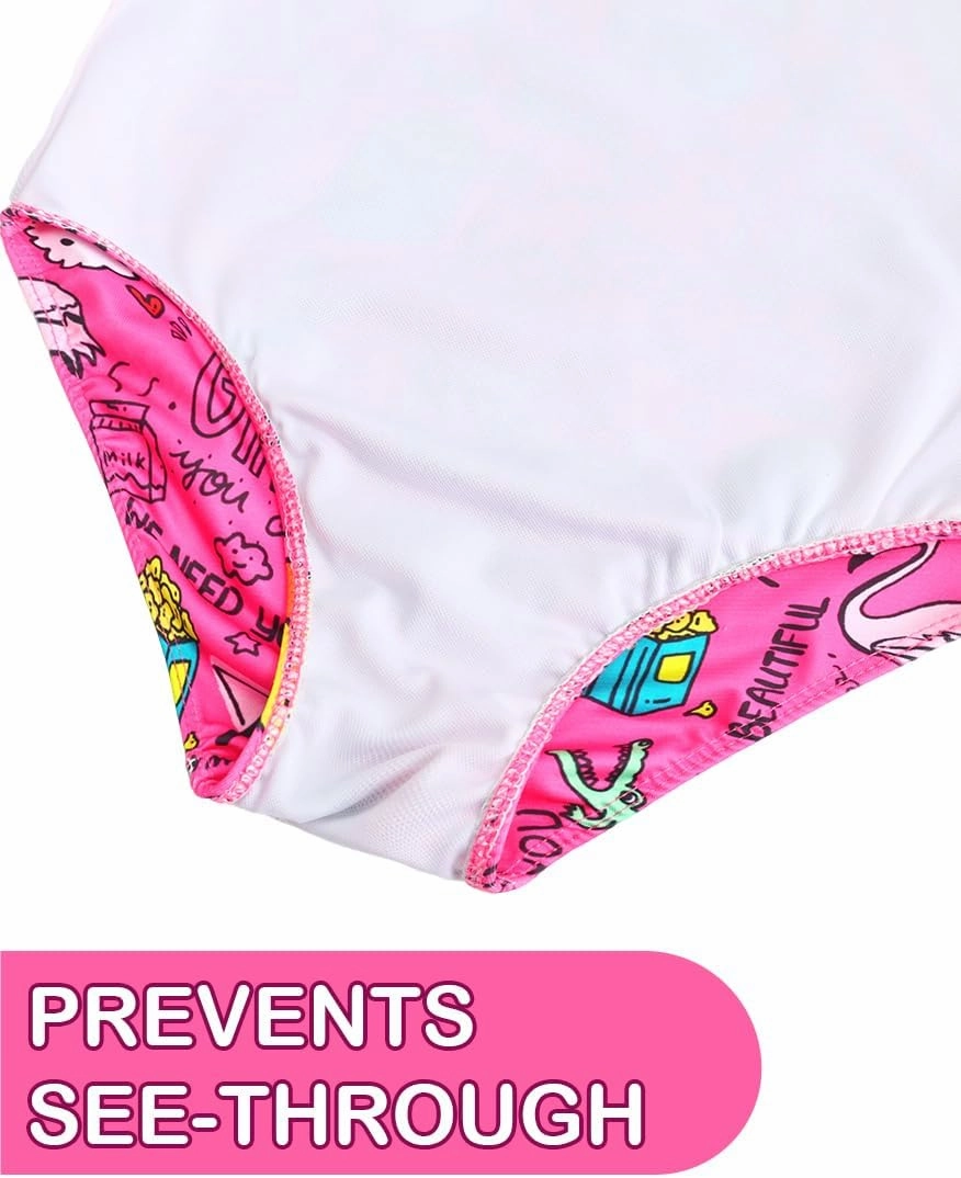Girls Swimsuit One Piece Bathing Suit Kids' Swimwear Quick Dry Summer Beach