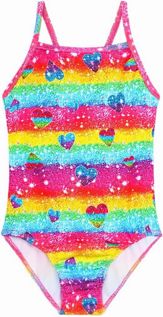 Girls Swimsuit One Piece Bathing Suit Kids' Swimwear Quick Dry Summer Beach