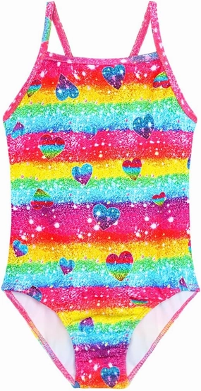 Girls Swimsuit One Piece Bathing Suit Kids' Swimwear Quick Dry Summer Beach
