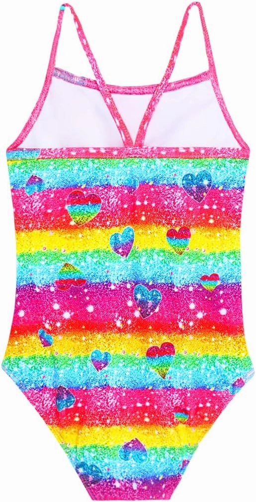 Girls Swimsuit One Piece Bathing Suit Kids' Swimwear Quick Dry Summer Beach