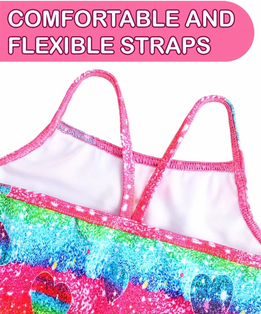 Girls Swimsuit One Piece Bathing Suit Kids' Swimwear Quick Dry Summer Beach