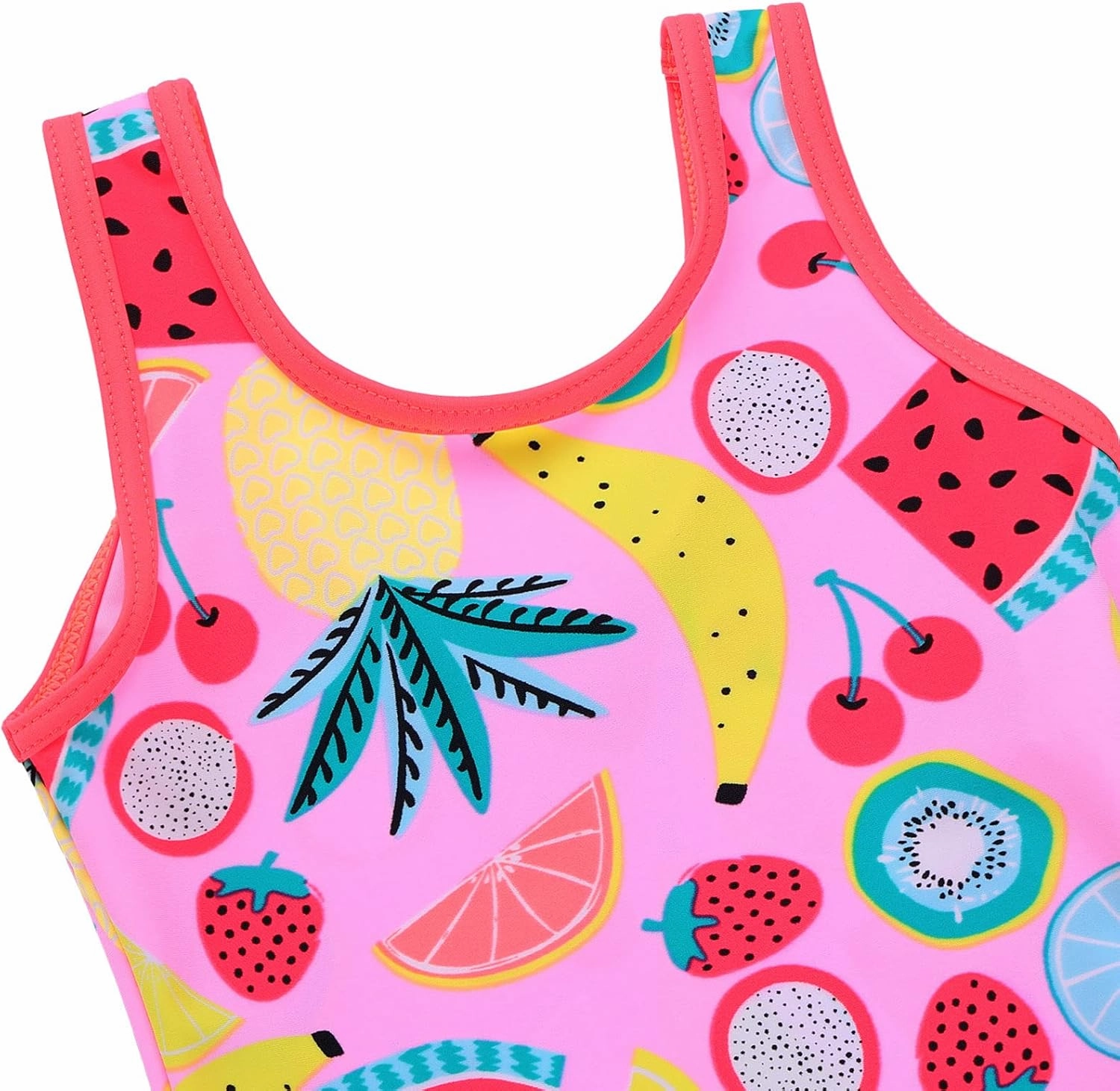 Girls Swimsuit One Piece UPF 50  Floral Skirted Bathing Suit Modest Beach Swim Dress 3-11 Years